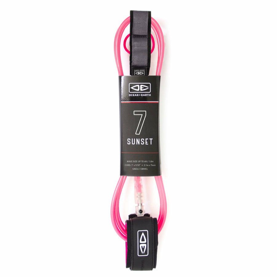 Surfboard Leashes * | Discount Diamond Flex Sunset 7Ft