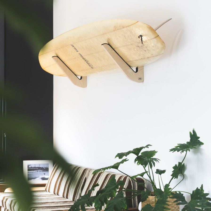 Board Storage * | Discount Longboard Timber Wall Display Rack