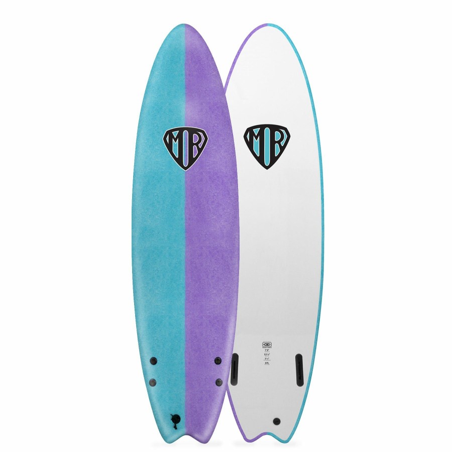 Soft Boards * | Popular Mr Ezi-Rider Twin Fin 7'0